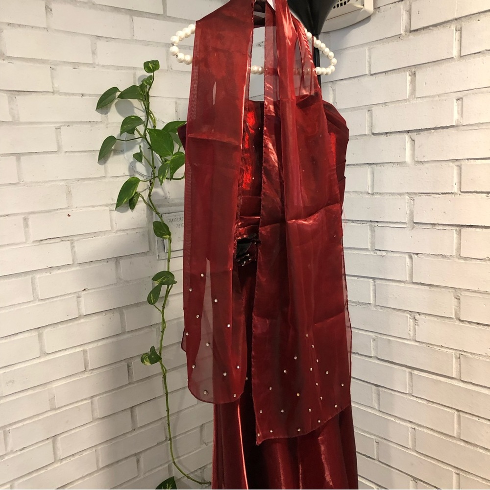 Deep Red Prom Dress - Picture 15 of 17